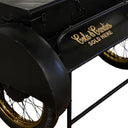 Old Time Delivery Box Table With Storage - Black