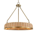 Ladakh - 9 Light Round Wicker Pendant - Gold - Uttermost - Pendant Lighting- Elite Enclave Home