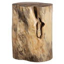 Uttermost Habitat Accent Stool – Natural – handcrafted tamarind wood with natural finish and dramatic spalting
