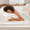 Satin - California King Wrinkle - Free Luxurious 6 Piece Sheet Set - Ivory