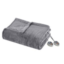 Heated Plush - Queen Blanket - Gray