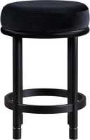 Monette - Counter Stool With Black Base - Meridian Furniture - Counter Height (24" - 27") - Elite Enclave Home