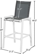 Nizuc - Outdoor Barstool (Set of 2) - Meridian Furniture - Stool Sets- Elite Enclave Home
