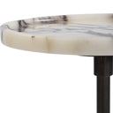 Brunson - White Marble Drink Table - Bronze / White - Uttermost - Accent Tables - Elite Enclave Home