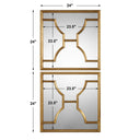 Misa - Square Mirrors (Set of 2) - Gold