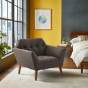 Newport - Lounge Chair - Charcoal - INK+IVY - Arm Chairs - Elite Enclave Home