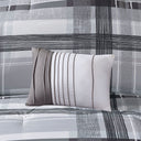 Rudy - Plaid Comforter Set - Black