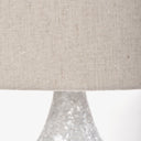 Lamp Base LED With Beige Shade - Gray