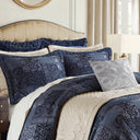 Gabrielle - King Comforter Set - Navy