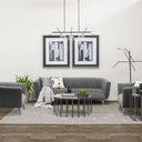 Tri Globe Contemporary Metal Floor Lamp - Black - HomeRoots - Floor Lamps - Elite Enclave Home