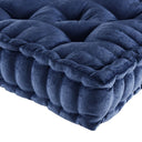 Azza - Square Floor Pillow Cushion - Navy - Intelligent Design - Floor Pillows - Elite Enclave Home