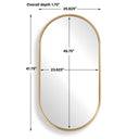 Torrado - Oval Mirror - Brass