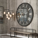 Uttermost Amelie Large Wall Clock in Bronze – oversized wall clock with warm bronze finish