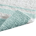 Spa - 24" x 72" Reversible Bath Rug - Aqua - Madison Park - Bath Rugs & Mats - Elite Enclave Home