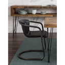 Freeman - Leather Dining Chair (Set of 2) - Onyx Black - Moe's Home Collection - Chair Sets - Elite Enclave Home
