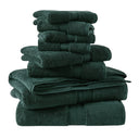800GSM - 8 Piece Antimicrobial Towel Set - Dark Green - Madison Park Signature - Towel Sets - Elite Enclave Home