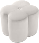 Clover - Ottoman - Meridian Furniture - Upholstered Ottomans - Elite Enclave Home
