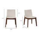 Deco - PVC Dining Chair (Set of 2) - Cream White - Moe's Home Collection - Chair Sets - Elite Enclave Home