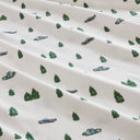 Flannel - 3 Piece Twin Sheet Set - Green Trees & Trucks