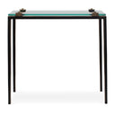 Averona - Glass Top Accent Table - Bronze
