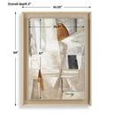 Hide & Seek - Abstract Art - Black / Brown / Gray / Orange / White / Woodtone