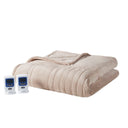 Microplush - Queen Heated Blanket With Wifi Technology - Taupe