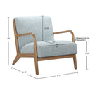 Novak - Lounge Chair - Light Blue - INK+IVY - Arm Chairs - Elite Enclave Home