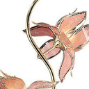 Four Light Floral Floor Lamp With Pink Glass Shades - Gold - HomeRoots - Floor Lamps - Elite Enclave Home