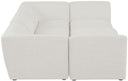 Miramar - 6 Piece Modular Sectional - Meridian Furniture - Stationary Sectionals - Elite Enclave Home