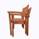 Stacking Armchairs (Set of 2) - Brown