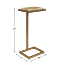Gamora - Marble Drink Table - Gold / Green