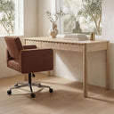 Harris - Office Chair - Burgundy - Moe's Home Collection - Swivel Chairs - Elite Enclave Home