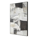 Folding - Time Framed Abstract Art - Black / Brown / Gray / White - Uttermost - Canvas Art- Elite Enclave Home
