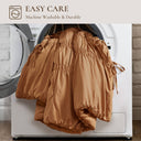 Mia - 2 Piece Twin/Twin Long Comforter Set - Brown