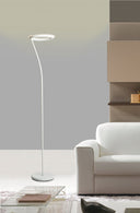 73" LED Torchiere Floor Lamp - White - HomeRoots - Floor Lamps - Elite Enclave Home
