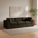 Cates - Slipper Chair - Dark Green - Moe's Home Collection - Armless Chairs - Elite Enclave Home