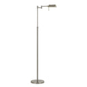 Adjustable Swing Arm Floor Lamp - Nickel - HomeRoots - Floor Lamps - Elite Enclave Home