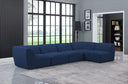 Miramar - 5 Piece Modular Sectional - Meridian Furniture - Stationary Sectionals - Elite Enclave Home