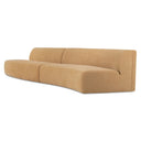 Naomi - 2 Piece Wave Modular Sectional - Golden Yellow - Moe's Home Collection - Stationary Sectionals - Elite Enclave Home