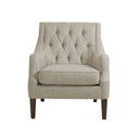Qwen - Button Tufted Accent Chair - Beige - Madison Park - Accent Chairs - Elite Enclave Home