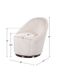 Crue - Fabric Swivel Chair - Uttermost - Swivel Chairs - Elite Enclave Home