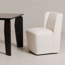 Cormac - Rolling Dining Chair - Cream - Moe's Home Collection - Side Chairs - Elite Enclave Home