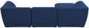 Miramar - 4 Piece Modular Sectional - Meridian Furniture - Stationary Sectionals - Elite Enclave Home
