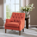 Qwen - Button Tufted Accent Chair - Spice