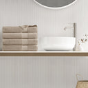 Premium Turkish Cotton 500GSM Plush Towel Set - Beige - Super Listing - Towel Sets - Elite Enclave Home