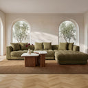 Davie - Left Arm Facing Chair - Olive Green - Moe's Home Collection - Corners - Elite Enclave Home