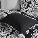 Vienna - 7 Piece King Cotton Printed Comforter Set - Black