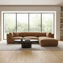 Matina - Classic L Modular Sectional - Taupe - Moe's Home Collection - Stationary Sectionals - Elite Enclave Home