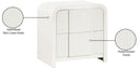 Fluted - Night Stand - Meridian Furniture - Accent Nightstands - Elite Enclave Home