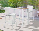 Nizuc - Outdoor Patio Square Bar Table - Meridian Furniture - Bar Tables- Elite Enclave Home